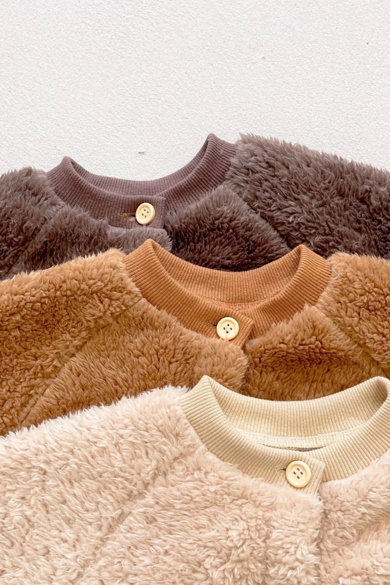 The Fur Bear Knitted Hooded Pramsuit - Cozy Crew Club