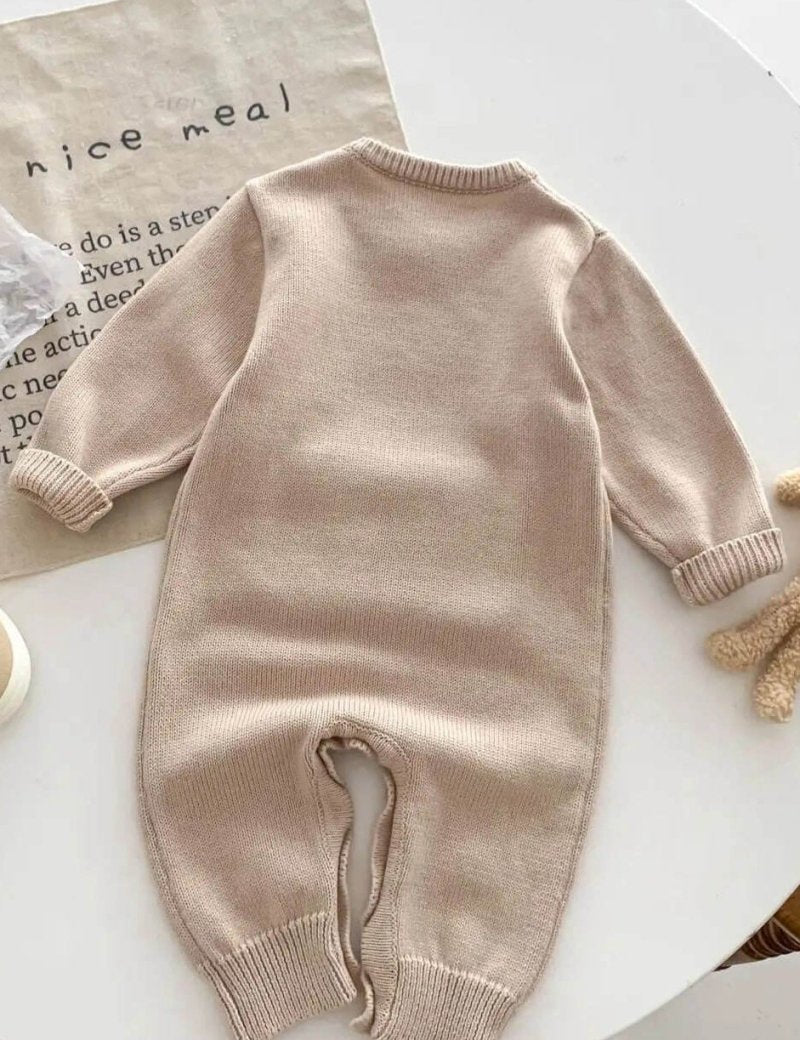 Waffle Bear One Piece Playsuit - Cozy Crew Club