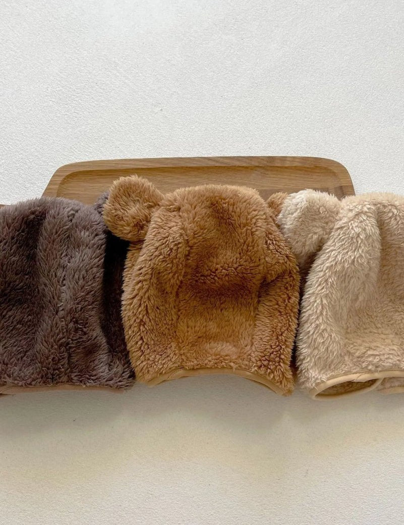 The Fur Bear Knitted Hooded Pramsuit - Cozy Crew Club
