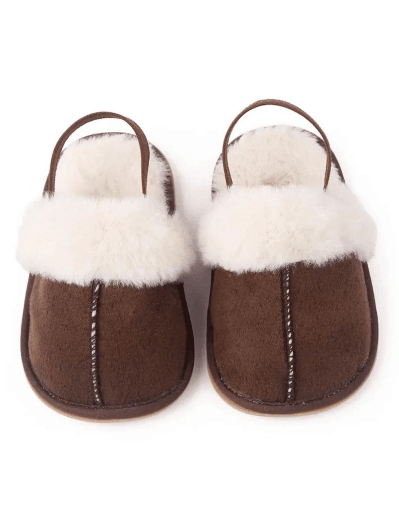 The Fur Slippers Beige, Brown or Pink - Cozy Crew Club