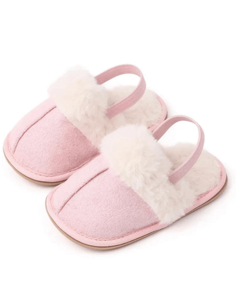 The Fur Slippers Beige, Brown or Pink - Cozy Crew Club