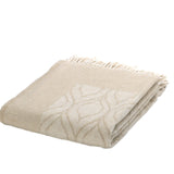 Mora Interior Eco Pattern (Champagne) Soft Cotton Sofa Throw Blanket