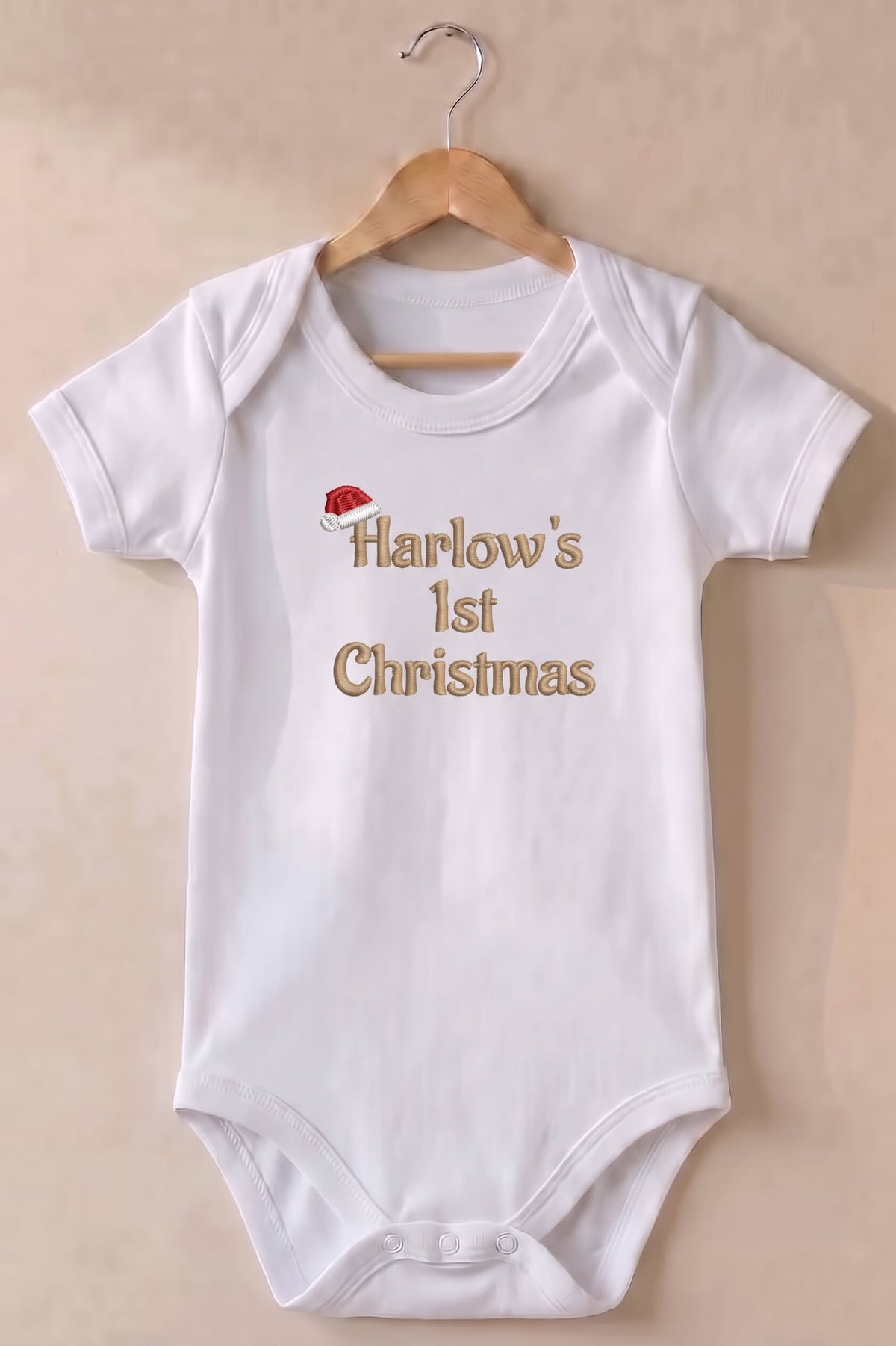 Personalised 1st Christmas Bodysuit Vest