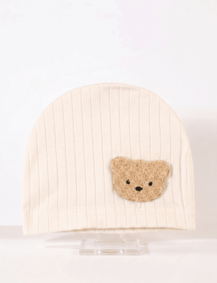 Boucle Bear Hat Super Soft Ribbed - Cozy Crew Club