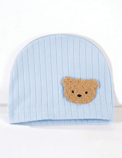 Boucle Bear Hat Super Soft Ribbed - Cozy Crew Club