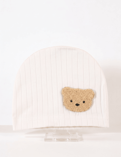 Boucle Bear Hat Super Soft Ribbed - Cozy Crew Club