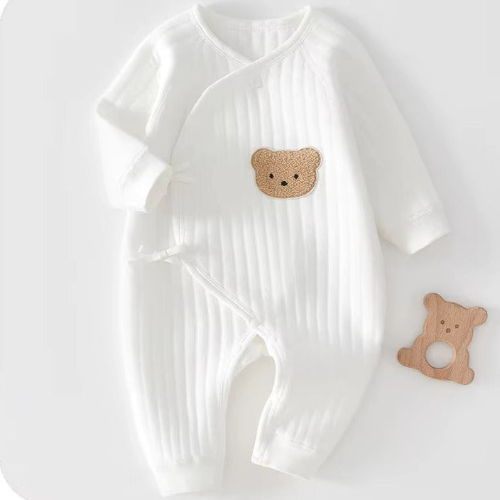 The Teddy Bear Boucle Wrap Baby Grow Romper