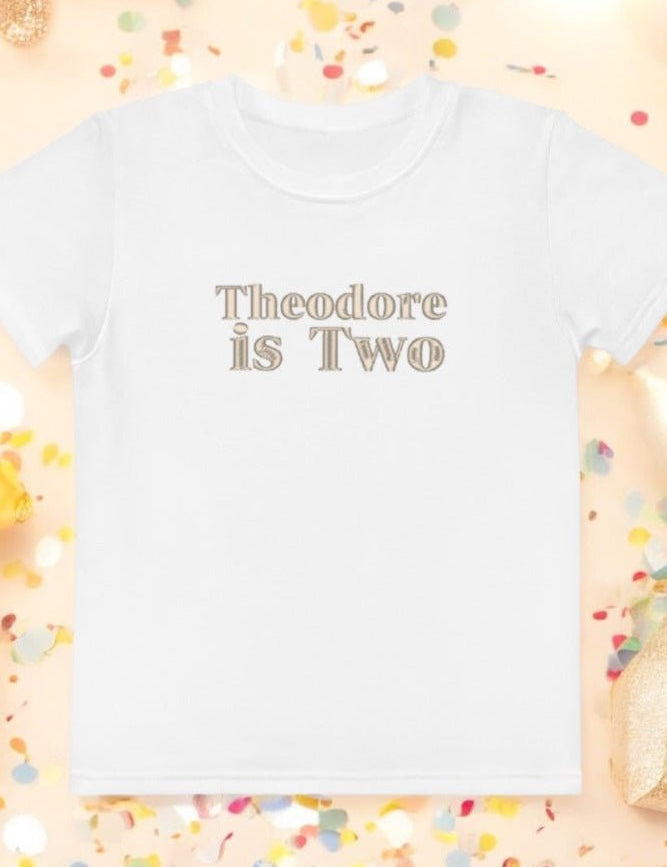 Turns Two 2nd Birthday T-Shirt Personalised Name Cozy Crew Club OL T-Shirts mora-uk.myshopify.com turns-two-birthday-t-shirt-personalised-name 10off, 20off, Baby, BFCM-20, BFCM-25, BFCM20, birthday, boy, CHRISTMAS20, excludefromwssistock, girl, t-shirt, tshirt, two, uk, WINTER20