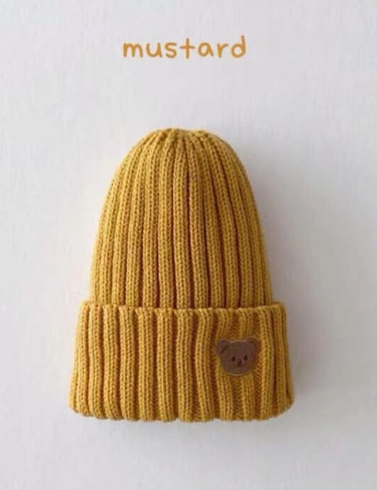 Knitted Bear Beanie Hats