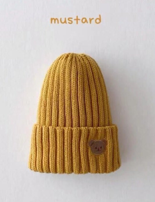 Bonnets tricotés en forme d'ours