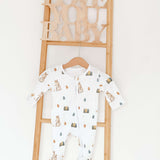 Cozy Easter Bamboo Zip Sleepsuit Romper One Piece