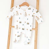 Cozy Bunny Bamboo Zip Sleepsuit Romper One Piece