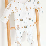 Cozy Easter Bamboo Zip Sleepsuit Romper One Piece