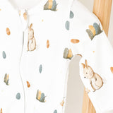 Cozy Bunny Bamboo Zip Sleepsuit Romper One Piece