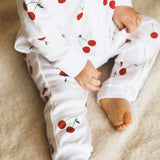 Grenouillère zippée en bambou et coton biologique Cherry