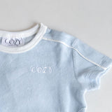 Mini COZY Terry Towelling Tee - Blue