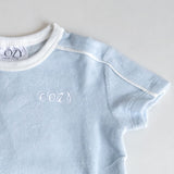 Adult COZY Terry Towel Tee - Blue