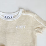 Mini COZY Terry Towelling Tee - Sand