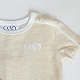Adult COZY Terry Towel Tee - Sand