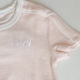 Adult COZY Terry Towel Tee - Pink