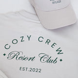 Adult Cozy Crew Resort Club Tee - Ash Grey