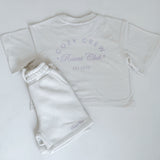 Mini Cozy Crew Resort Club Tee - Snow White