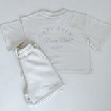 Mini Cozy Crew Resort Club Shorts - Snow White