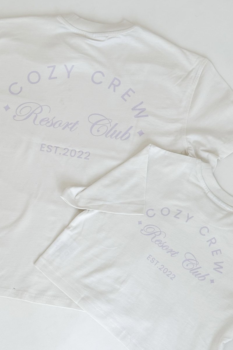 Adult Cozy Crew Resort Club Tee - Snow White Cozy Crew Club T-Shirts mora-uk.myshopify.com adult-cozy-crew-resort-club-tee-snow-white 5POUND, adult, All Products, BFCM-60, BFCM20, CHRISTMAS20, easter50, nonpersonalised, PADDY33, resort club collection, SSSALE2550, TOPS, ultracozy, wholesale, wholesale-int, WINTER80