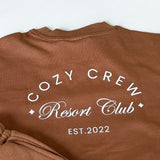 Adult Cozy Crew Resort Club Tee - Toffee