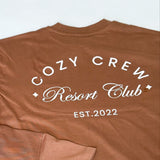Adult Cozy Crew Resort Club Tee - Toffee