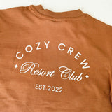 Adult Cozy Crew Resort Club Tee - Toffee
