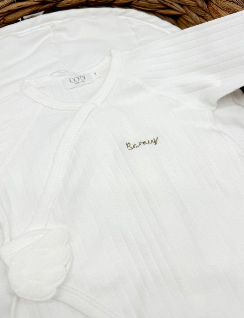 The Angel Boucle Wrap Baby Grow Romper - Cozy Crew Club