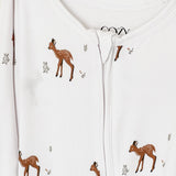 Bambi Bambus Schlafanzug Einteiler mit Reißverschluss