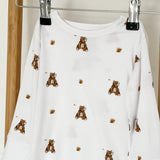 Zweiteiliges Set mit langärmeligem Pyjama aus Bambus von Bear