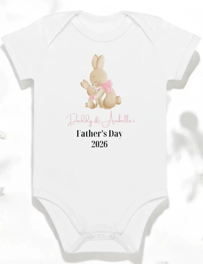 Bunny Father's Day 2025 (Personalised Bodysuit) - Cozy Crew Club