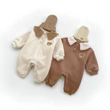 The Winter Fur Bear Hooded Pramsuit