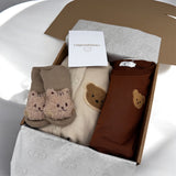 The Cozy Ultimate Bear Tracksuit + Playsuit + Socks Personalised Gift Box
