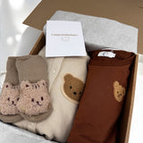 The Cozy Ultimate Bear Tracksuit + Playsuit + Socks Personalised Gift Box