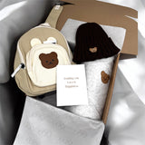 The Cozy Adventure Bear Tracksuit + Backpack + Beanie Personalised Gift Box