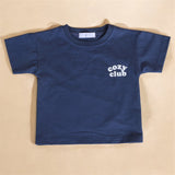 Cozy Crew Club Graphic Tee - Navy