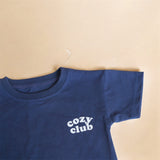 Cozy Crew Club Graphic Tee - Navy