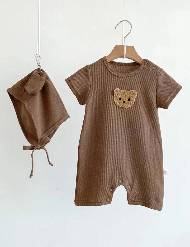 Cool Summer Bear & Bonnet Hat Set