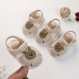 Les sandales d'été beiges Bear