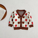 COZY Bear & Strawberry Cardigan