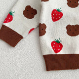 COZY Bear & Strawberry Cardigan