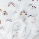 Das Regenbogen-Musselin-Wickeltuch