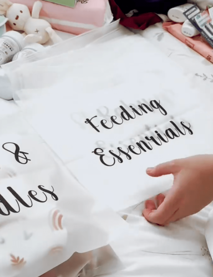 Maternity Bag Organizers x14 | Zip Lock Reusable Bags Set | Baby Shower Essentials - Cozy Crew Club