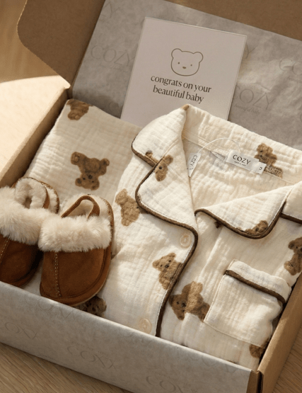 The Cozy Bedtime Bear Personalised Gift Box Cozy Crew Club OL Gift Sets mora-uk.myshopify.com the-cozy-bedtime-bear-personalised-gift-box 20off, al-not-returnable, Baby, bear socks, BFCM-40, BFCMGIFT, birthday, bunny comforter, CHRISTMAS45, embroidery, excludefromwssistock, gift, gift box, gift boxes, gift card, giftbox, gifts, LINECARD, newborn, PADDY10, personalise, personalize, pyjamas, SWADDLE, uk