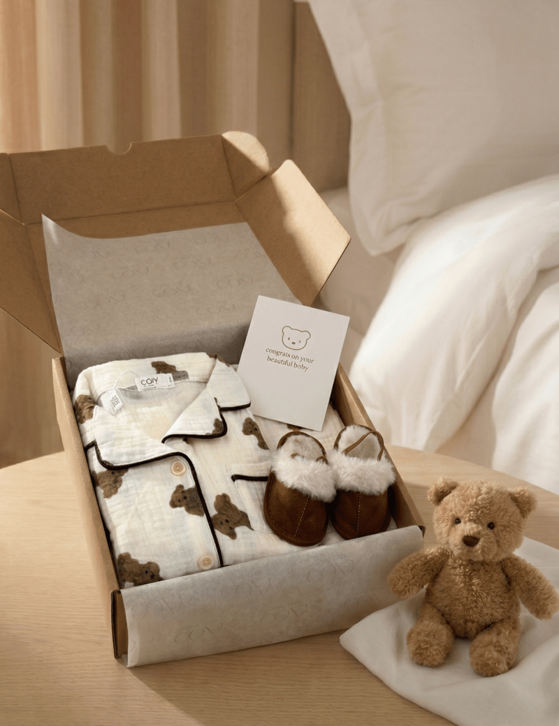 The Cozy Bedtime Bear Personalised Gift Box Cozy Crew Club OL Gift Sets mora-uk.myshopify.com the-cozy-bedtime-bear-personalised-gift-box 20off, al-not-returnable, Baby, bear socks, BFCM-40, BFCMGIFT, birthday, bunny comforter, CHRISTMAS45, embroidery, excludefromwssistock, gift, gift box, gift boxes, gift card, giftbox, gifts, LINECARD, newborn, PADDY10, personalise, personalize, pyjamas, SWADDLE, uk