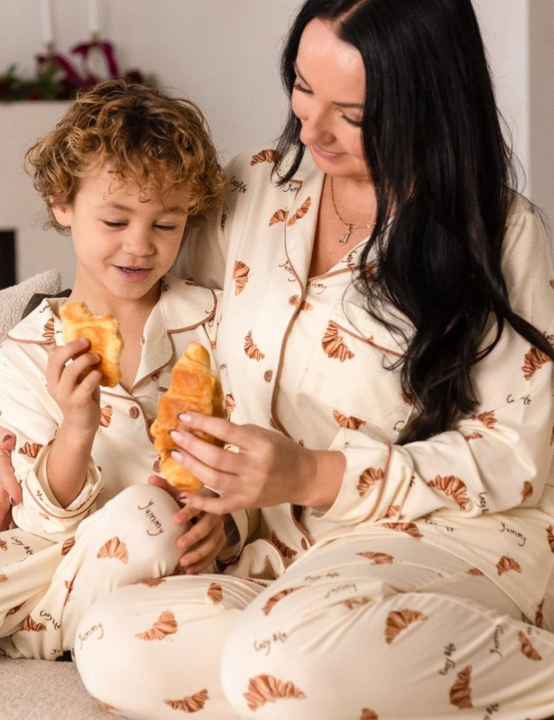 Adult COZY Croissant Club Pyjamas - Cozy Crew Club